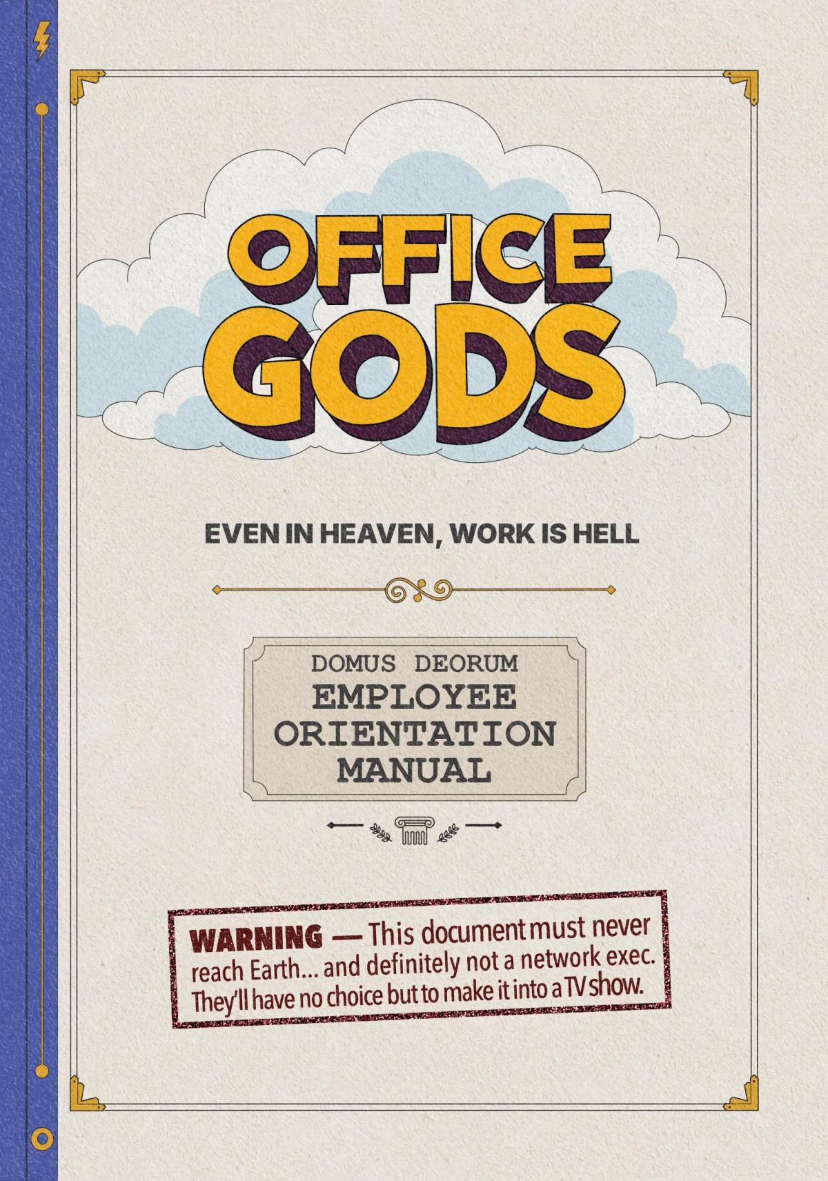 Office Gods employee orientation manual pitch deck cover.